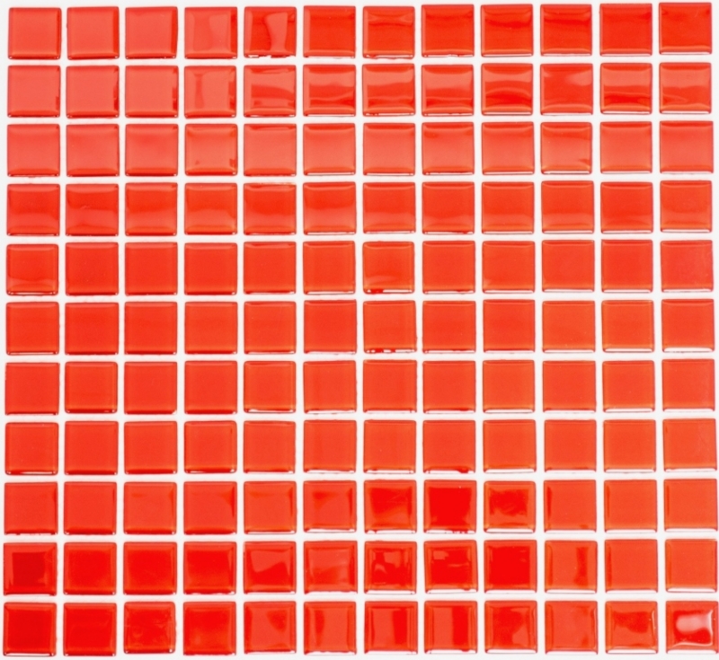 Mosaico de azulejos de vidrio mosaico rojo BAÑO WC cocina PARED mosaico estera MOS60-0904