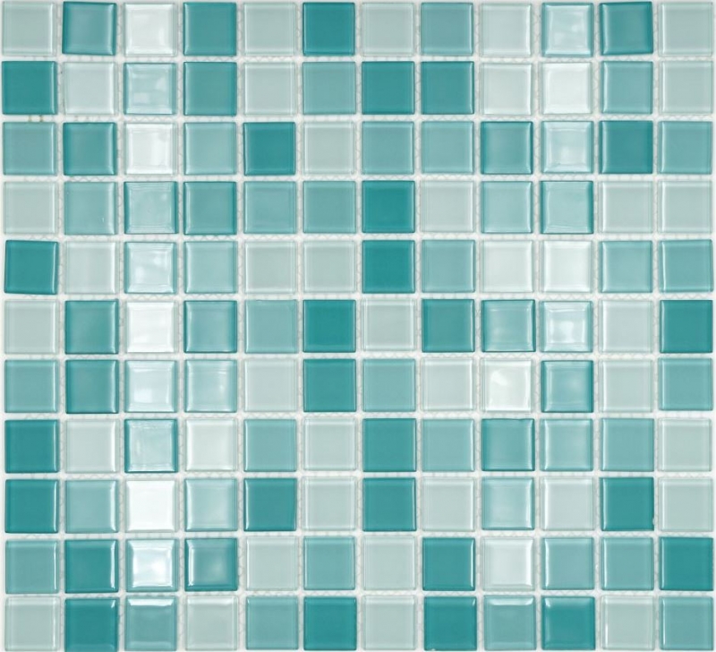 Mosaico de azulejos de vidrio mosaico verde turquesa menta piscina mosaico de la piscina MOS62-0602