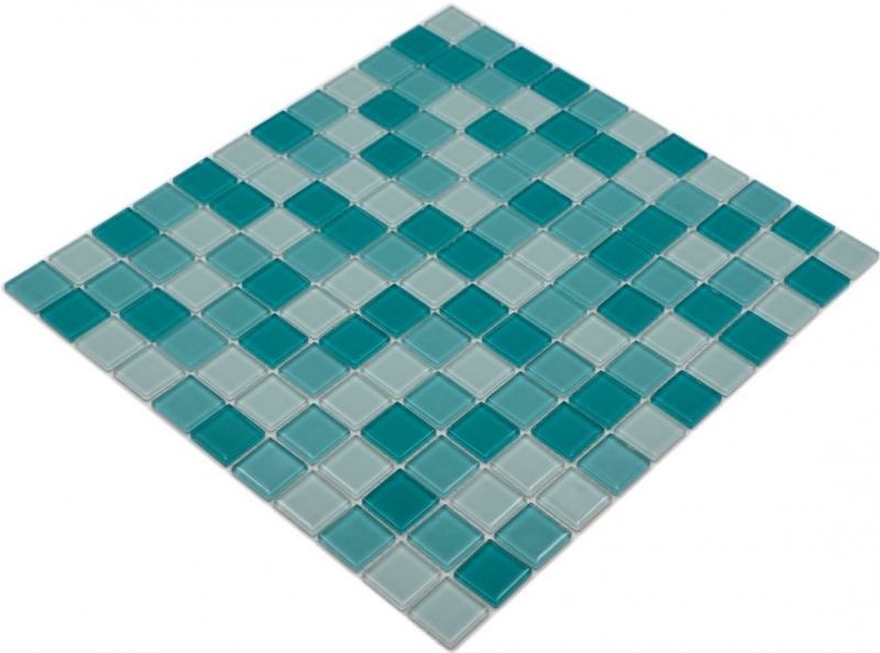 Mosaico de azulejos de vidrio mosaico verde turquesa menta piscina mosaico de la piscina MOS62-0602