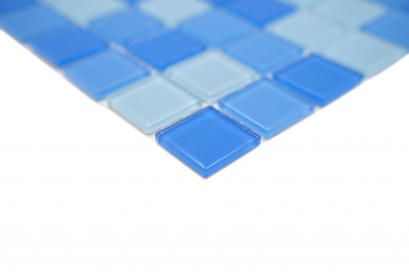 Mosaico de azulejos de vidrio mosaico azul claro azul medio piscina mosaico piscina mosaico MOS62-0404