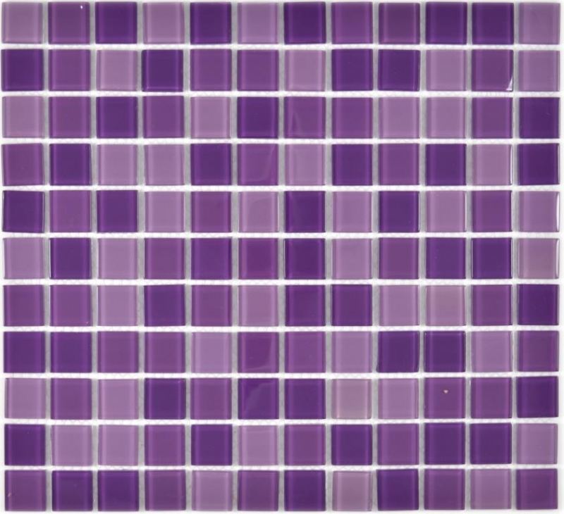 Azulejos de mosaico de vidrio mosaico púrpura violeta BAÑO WC cocina PARED mosaico azulejo MOS62-1104