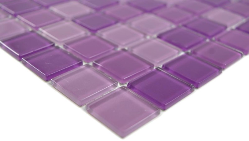 Azulejos de mosaico de vidrio mosaico púrpura violeta BAÑO WC cocina PARED mosaico azulejo MOS62-1104