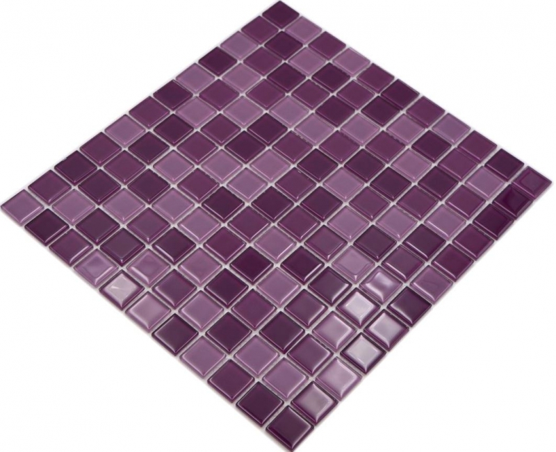 Azulejos de mosaico de vidrio mosaico púrpura violeta BAÑO WC cocina PARED mosaico azulejo MOS62-1104