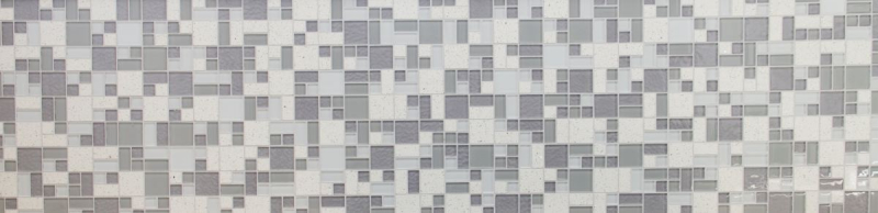 Muestra de mano mosaico azulejo translúcido compuesto blanco combinación mosaico de vidrio Cristal Artificial blanco MOS88-K990_m