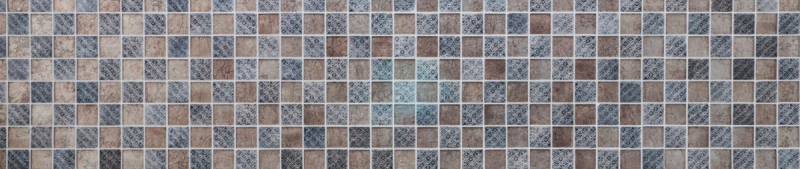 Muestra de mano mosaico azulejo backsplash translúcido champán negro vidrio mosaico cristal resina mirada MOS78B-0702_m
