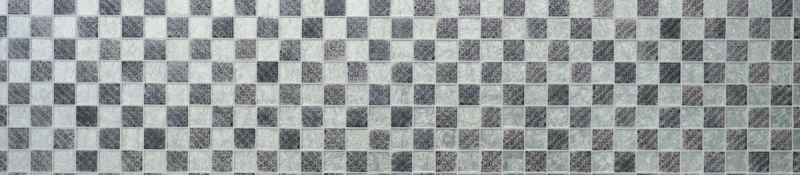 Muestra de mano mosaico azulejo espejo translúcido plata vidrio mosaico cristal resina óptica plata MOS88-8OP6_m