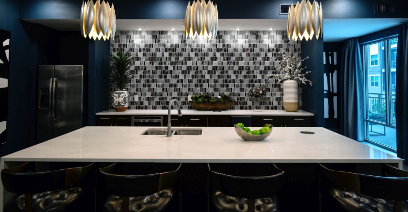 Mármol mosaico de vidrio azulejos de mosaico gris claro antracita plata cocina azulejo de la pared espejo baño WC - MOS88-0210