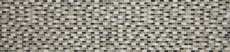 Muestra de mano mosaico Azulejo backsplash Translúcido gris-verde Ladrillo Mosaico de vidrio Piedra de cristal gris-verde MOS87-B1152_m