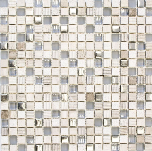 Muestra de mano mosaico azulejo Azulejo backsplash Translúcido gris claro plata Mosaico de vidrio Piedra de cristal EP gris claro plata MOS92-HQ10_m
