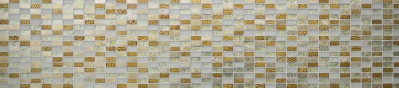 Muestra de mano mosaico azulejo espejo oro translúcido rectángulo vidrio mosaico cristal piedra retro oro MOS83-CRS4_m