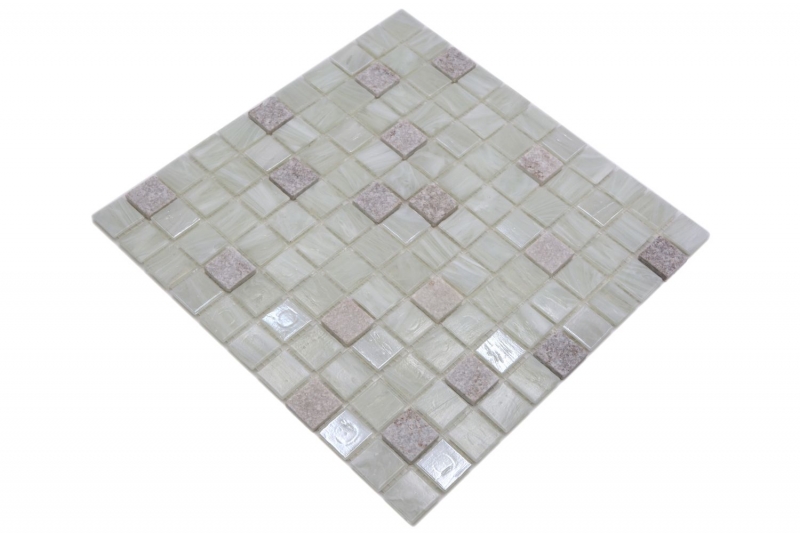 Piedra natural mosaico de vidrio mosaico azulejos crema blanco viejo beige claro cocina splashback azulejo backsplash pared cocina - MOS94-2503