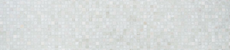Muestra de mano azulejo mosaico Azulejo backsplash Blanco translúcido Mosaico de vidrio Piedra de cristal Crema blanco MOS94-2503_m
