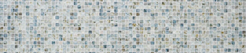 Muestra de mano azulejo mosaico Azulejo backsplash Gris claro translúcido Mosaico de vidrio Piedra de cristal Crema gris claro MOS94-2505_m