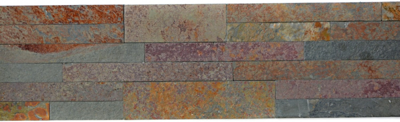Paneles autoadhesivos de pared de piedra natural revestimiento de pared de pizarra óxido de cobre