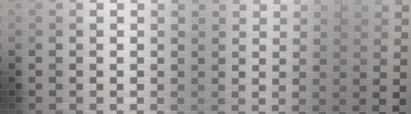 mosaico autoadhesivo azulejo ALU plata metal azulejo backsplash cocina splashback MOS200-4MM87