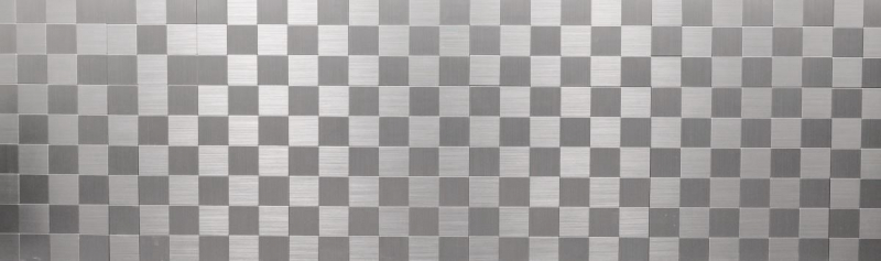 mosaico autoadhesivo azulejo ALU plata metal azulejo backsplash cocina splashback MOS200-4MM99