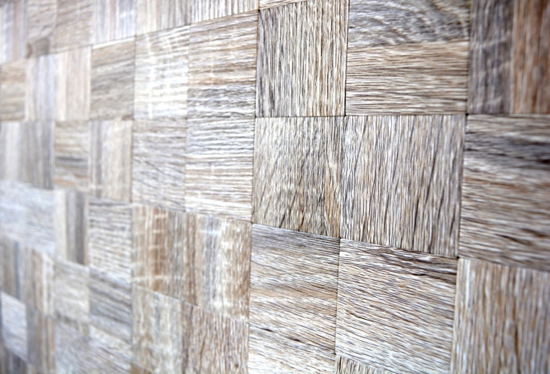 mosaico autoadhesivo ALU gris claro metal efecto madera MOS200-2222
