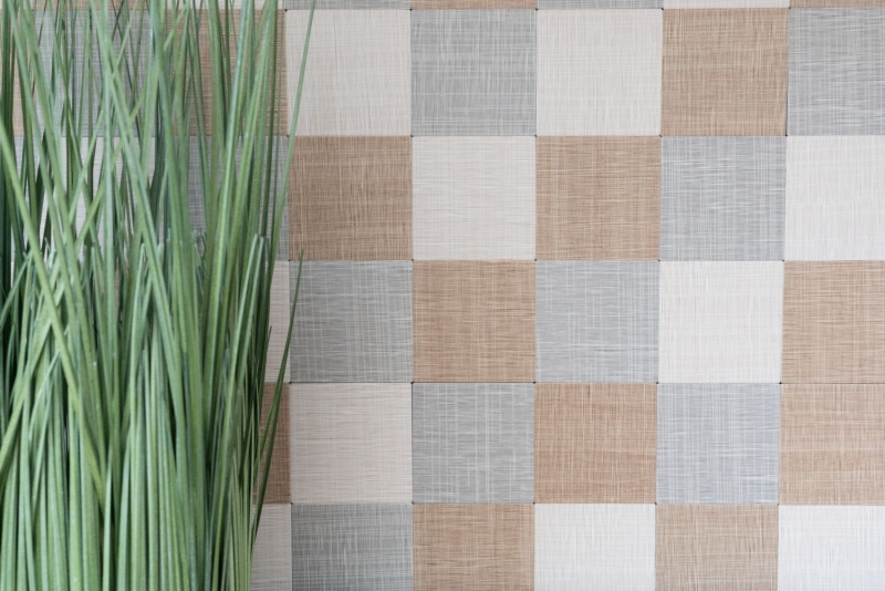 Azulejos autoadhesivos aspecto textil Azulejos adhesivos decorativos adhesivos de pared