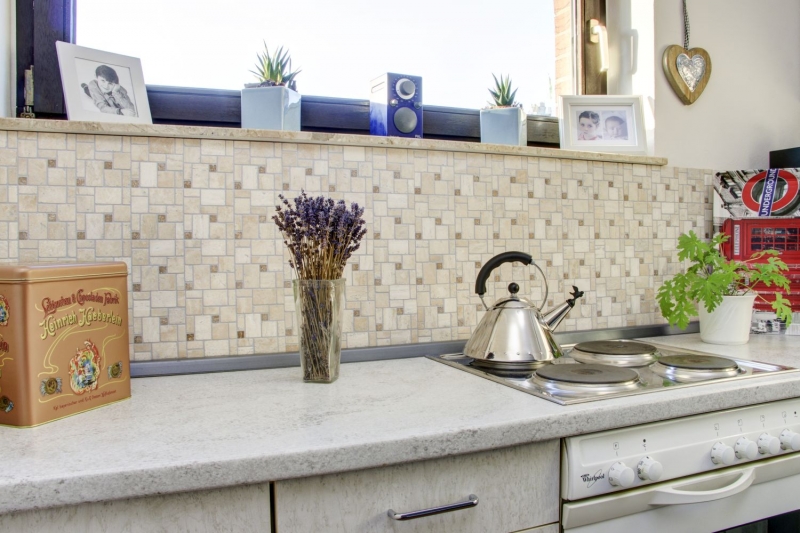 mosaico autoadhesivo azulejo travertino piedra natural beige travertino beige MOS200-4CM14