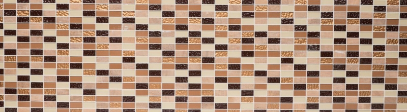 azulejo de mosaico autoadhesivo piedra natural beige marrón azulejo backsplash MOS200-4MS75