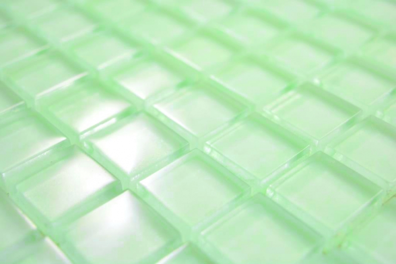 Mosaico de vidrio azulejos de mosaico verde pastel fluorescente pared azulejos backsplash azulejos de cocina azulejos de baño WC - MOS88-0104