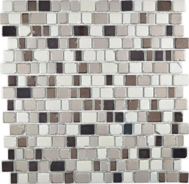 Muestra de mano transparente cristal mosaico vidrio mosaico café pared azulejo backsplash cocina baño MOS85-1213_m