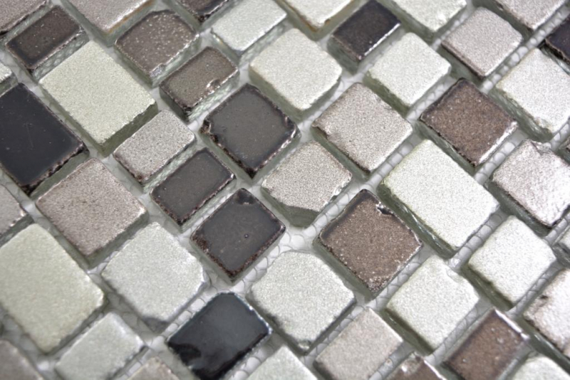 Muestra de mano transparente cristal mosaico vidrio mosaico café pared azulejo backsplash cocina baño MOS85-1213_m