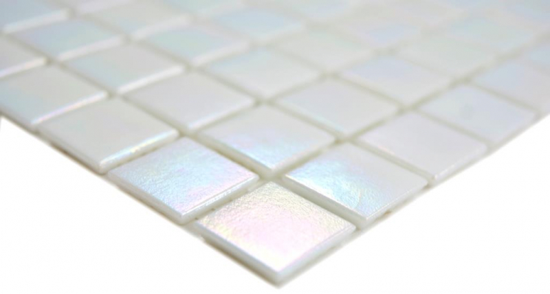 Muestra de mano de vidrio mosaico de vidrio iridio pared azulejo backsplash cocina baño MOS240-WA02-N_m