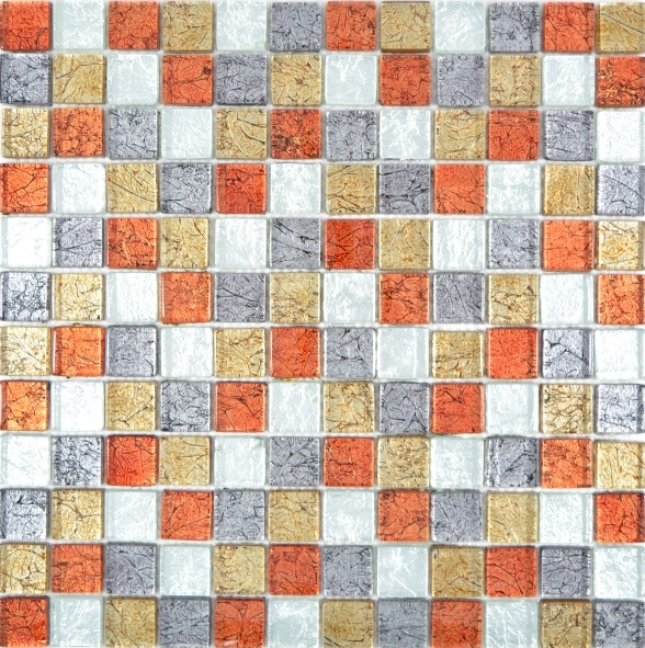 Muestra de mano transparente cristal mosaico oro plata negro rojo estructura pared azulejo espejo cocina baño MOS88-71739_m