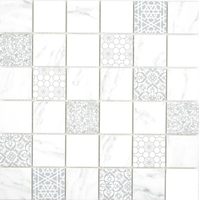 GLASS mosaico ECO Carrara mirada mosaico azulejo pared backsplash cocina cuarto de baño