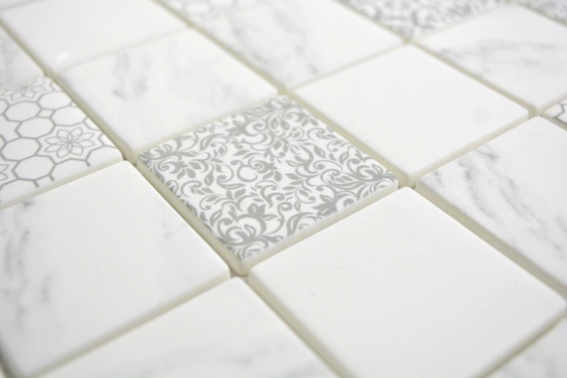 GLASS mosaico ECO Carrara mirada mosaico azulejo pared backsplash cocina cuarto de baño