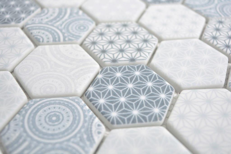 GLASS mosaico Hexágono ECO azul mosaico azulejo pared backsplash cocina cuarto de baño