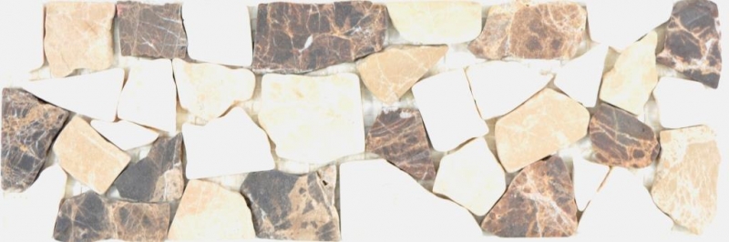 Mármol frontera frontera Castanao crema beige marrón piedra natural frontera pared baño cocina suelo sauna aseo - MOSBOR-CB15