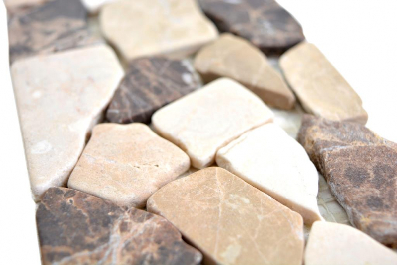 Mármol frontera frontera Castanao crema beige marrón piedra natural frontera pared baño cocina suelo sauna aseo - MOSBOR-CB15