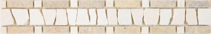 Borde de mármol chocolate crema beige nogal marrón borde de piedra natural pared baño cocina suelo WC sauna - MOSBOR-BC07