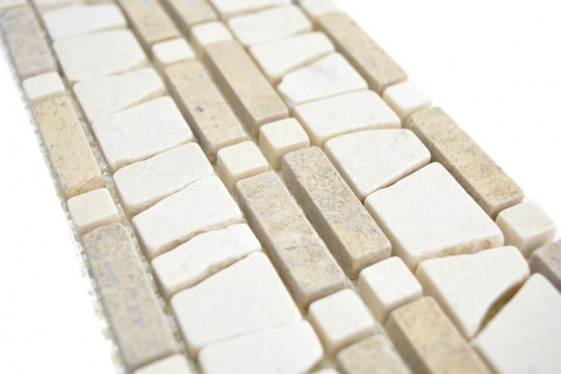 Borde de mármol chocolate crema beige nogal marrón borde de piedra natural pared baño cocina suelo WC sauna - MOSBOR-BC07