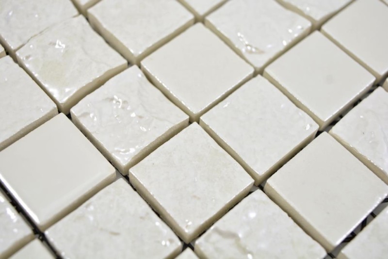 Azulejo de mosaico de cerámica exclusiva Japón antiguo blanco pared azulejo backsplash cocina baño aseo - MOS14-0001