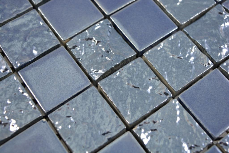 Muestra de mano mosaico de cerámica Bakú azul mosaico azulejo pared azulejo backsplash cocina baño MOS18-0004_m