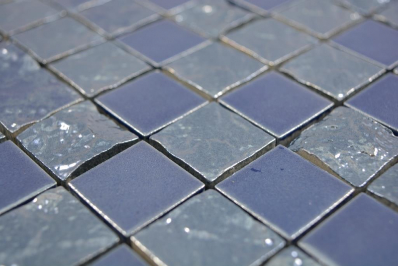 Muestra de mano mosaico de cerámica Bakú azul mosaico azulejo pared azulejo backsplash cocina baño MOS18-0004_m