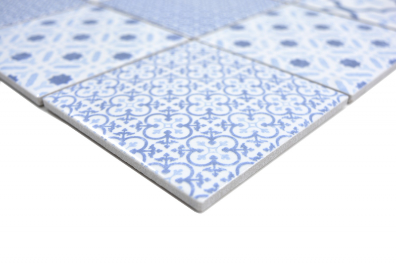 Muestra de mano mosaico de cerámica COOL azul mosaico azulejo pared azulejo backsplash cocina baño MOS22B-CB04_m