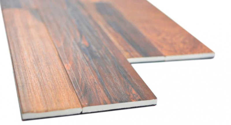 autoadhesivo paneles de pared vinilo papel de aluminio beige marrón aspecto madera roble pared trasera panel de pared cocina azulejo backsplash MOS200-W2213_f