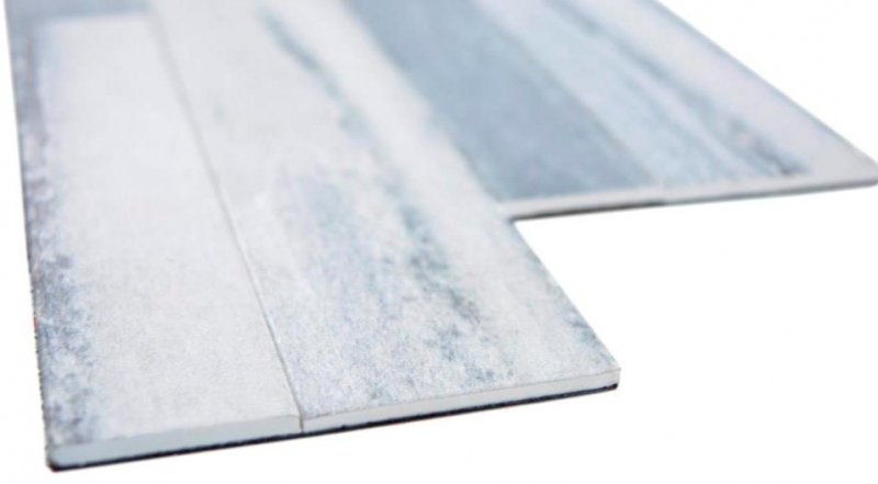 Pared de vinilo de aspecto de piedra gris autoadhesiva pared trasera panel de pared de azulejos de cocina backsplash MOS200-W2203_f