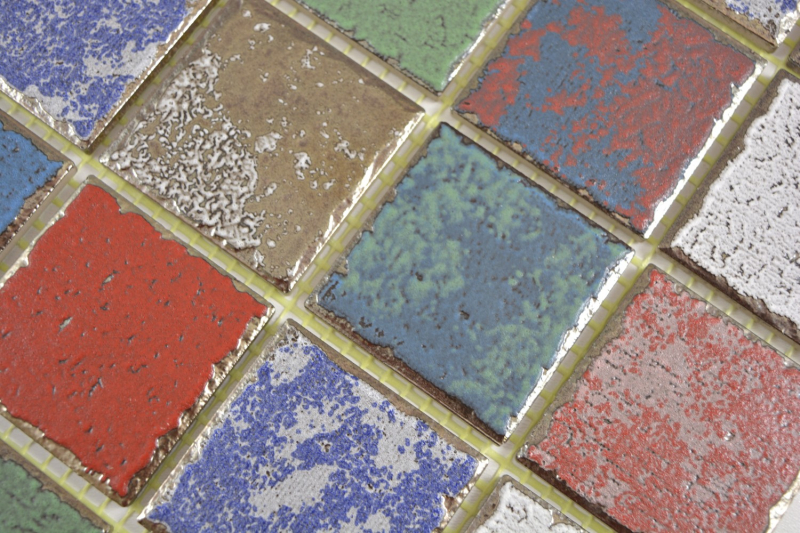 Cerámica mosaico azulejo colorido vintage retro utilizado mirada mosaico azulejo pared azulejo backsplash cocina - MOS24-1234