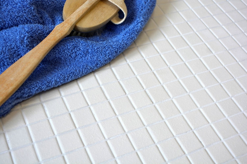 Mosaico de cerámica mosaico SLIPPROOF SLIPPROOF suelo plato de ducha OLD WHITE MOS18-0102-R10