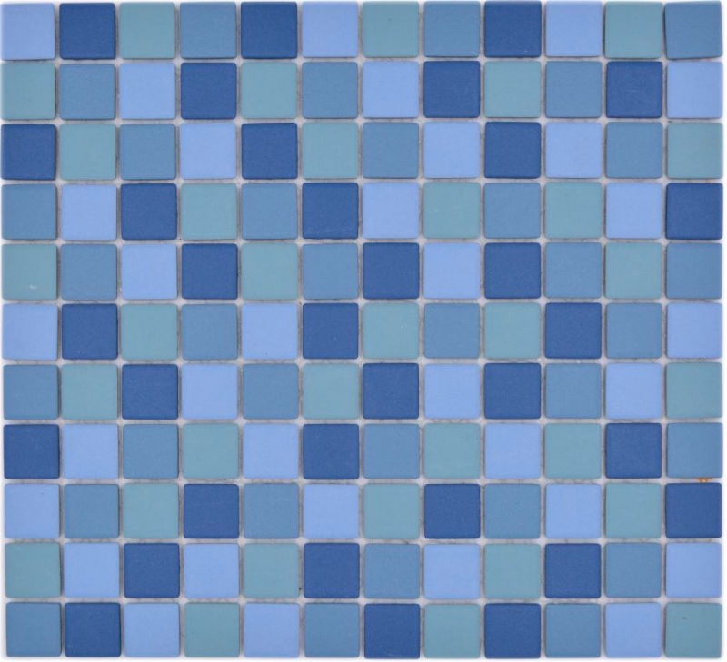 Mosaico de cerámica azul turquesa piscina mosaico azulejo RUGGED DUCHA CUENCA PISO AZULEJES backsplash cocina pared - MOS18-0404-R10