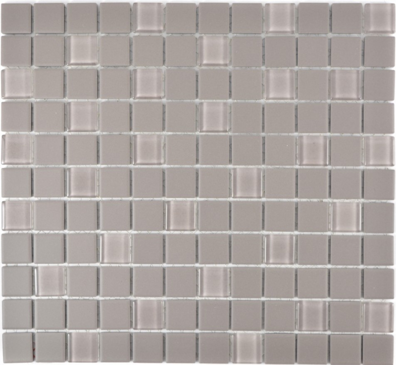 Muestra de mano azulejo mosaico cerámica gris sin esmaltar mosaico de vidrio plato de ducha MOS18-0202-R10_m