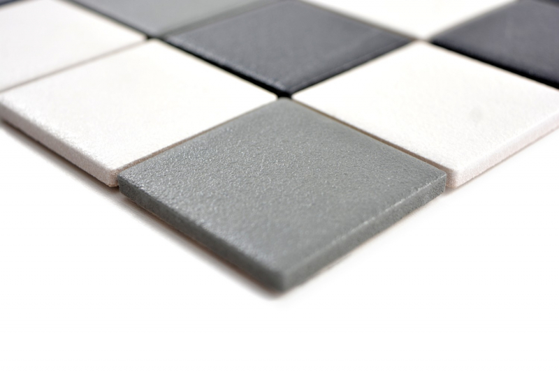 Mosaico de azulejos RUGGED RUGGED SAFE negro blanco gris metal MOS14-2213-R10_f