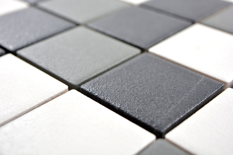 Mosaico de azulejos RUGGED RUGGED SAFE negro blanco gris metal MOS14-2213-R10_f