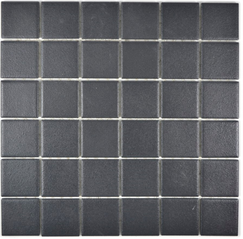 Muestra de mano mosaico azulejo de cerámica suave negro SLIPPROOF SLIPPROOF MOS14-0311-R10_m