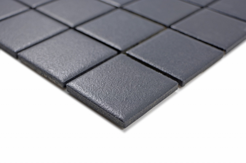 Muestra de mano mosaico azulejo de cerámica suave negro SLIPPROOF SLIPPROOF MOS14-0311-R10_m